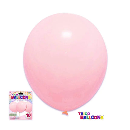 12" Pink Latex Balloon - 10 count Party Expo