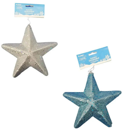 12" Christmas Glitter Foam Star Ornament Party Expo