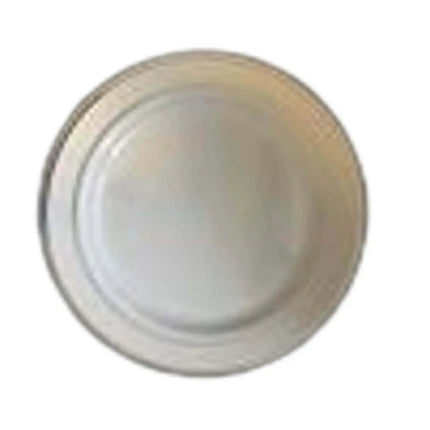 12" White Plate with Gold Hot Stamp (6ct) Party Expo