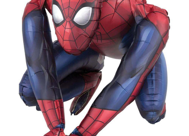 Spiderman - 15" Sitting Mylar Balloon - SKU:95419 - UPC:026635381949 - Party Expo