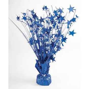 15" Starburst Balloon Weight Centerpiece - Royal Blue