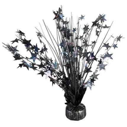 15" Stars Centerpiece Balloon Weight - Black Party Expo