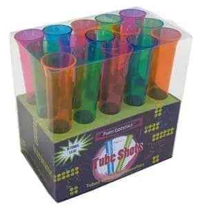 1.5oz Neon Tube Shot Box (15ct)