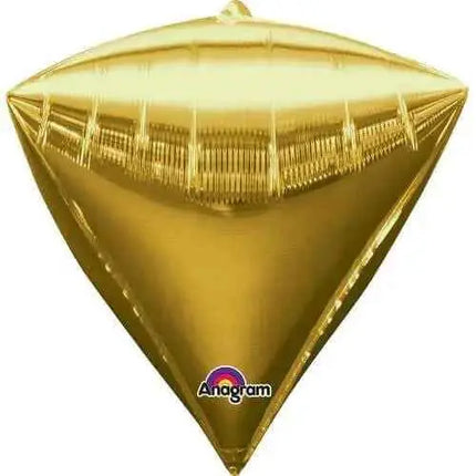 17" Gold Diamondz Mylar Balloon #121 Party Expo