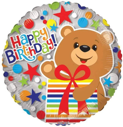 18" Bear with Presents Mylar Balloon #437 Party Expo