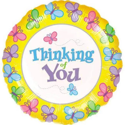 18" Butterfly Think of You Mylar Balloon Party Expo