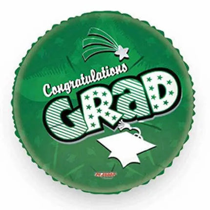 18" Congratulations Grad! Mylar Balloon Green - G30 Party Expo