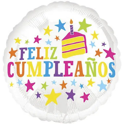 18" Feliz Cumpleanos Stars Mylar Balloon #80 Party Expo