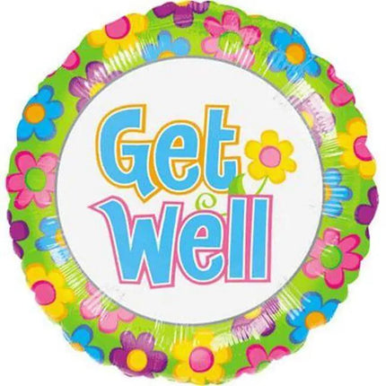 18" Get Well Flowers Mylar Balloon #181 Party Expo