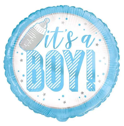 18" It's A Boy Mylar Balloon - Blue #101 Party Expo