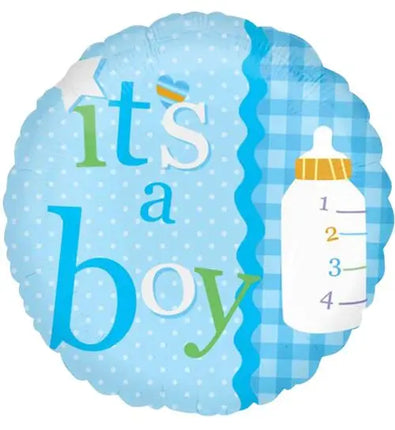 18" It's A Boy Rick Rack Mylar Balloon #135 Party Expo