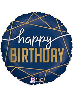 18" Navy Birthday Mylar Balloon #260 Party Expo
