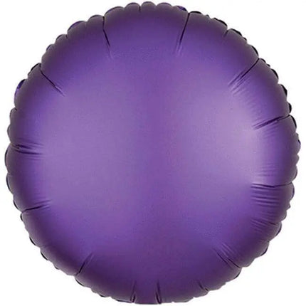 18" Purple Royale Round Satin Luxe Mylar Balloon #295 Party Expo