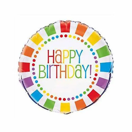 18" Rainbow Birthday Mylar Balloon #84 Party Expo