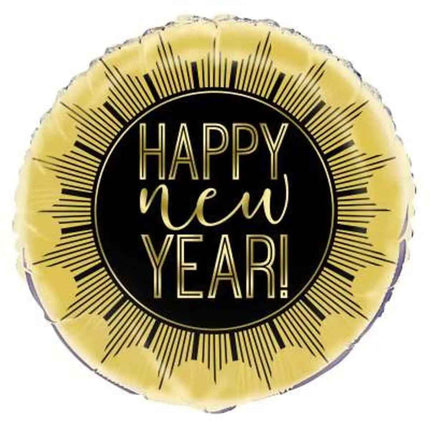 18" Roaring New Year Mylar Balloon