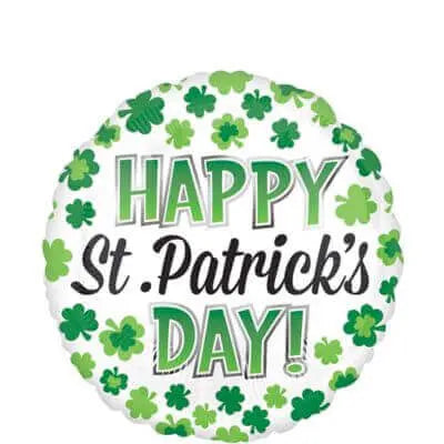 St. Patrick's Day - 18" Shamrock Mylar Balloon #323 Party Expo