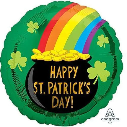 St. Patrick's Day - 18" Pot Of Gold Mylar Balloon #380 Party Expo