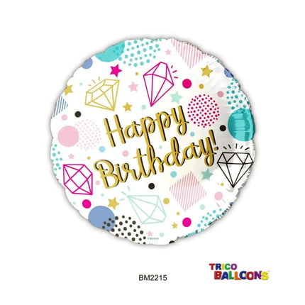 18" Happy Birthday Mylar Balloon #367 Party Expo