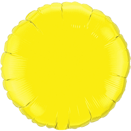 18" Yellow Round Mylar Balloon #294 Party Expo