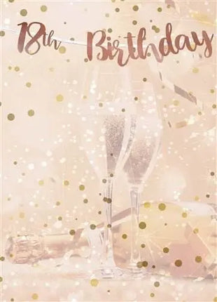 18th Birthday Rose Gold Letter Banner - Party Expo