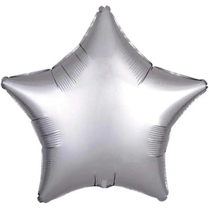 19" Luxe Platinum Star Mylar Balloon #225 Party Expo