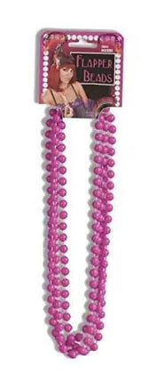 20s Hot Pink Beads - Party Expo
