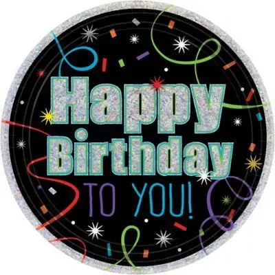 21st Brillant Birthday 9" Plate Prism Party Expo