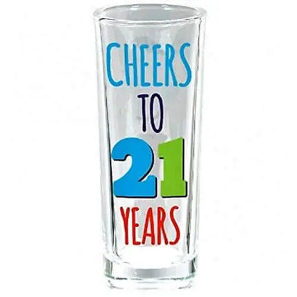 21st Brilliant Birthday Glass Shot (1ct) - Party Expo