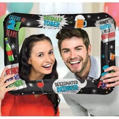 21st Brilliant Birthday Inflatable Frame - Party Expo