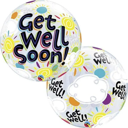 22" Get Well Soon Sunny Day Bubble Balloon Party Expo
