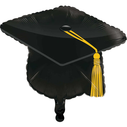 22" Mortarboard Black Mylar Balloons - G20 Party Expo