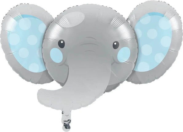 24" Enchanting Elephants Boy Metallic Mylar Balloon (1ct) Party Expo