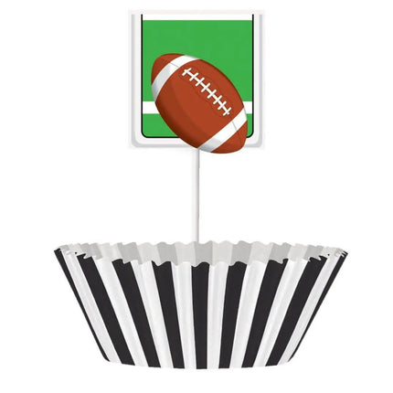 24 Football Cupcake Kit - Party Expo