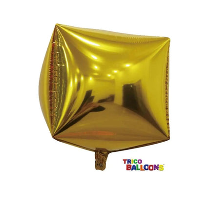 24" Square 4D Mylar Balloon - Gold Party Expo
