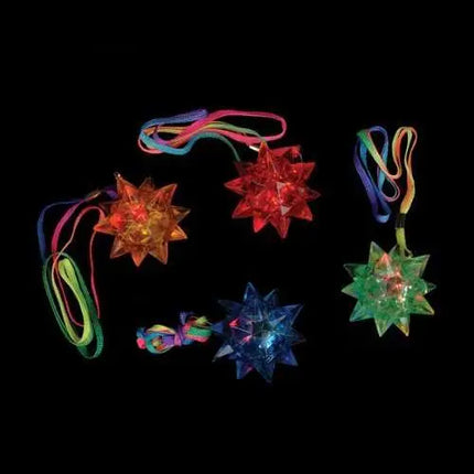 2.5" Flashing Crystal Starball Necklace (1ct) Party Expo