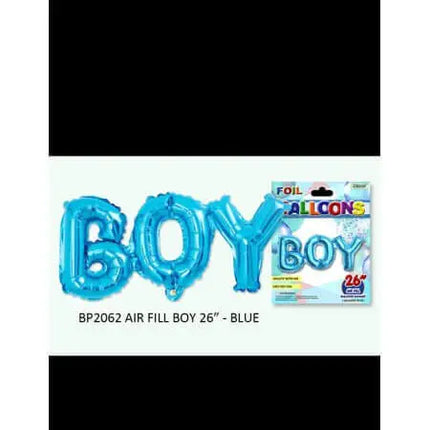 26" Boy Banner Mylar Balloon Party Expo