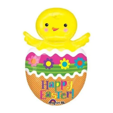26" Chick in Colorful Easter Egg Mylar Balloon #304 Party Expo