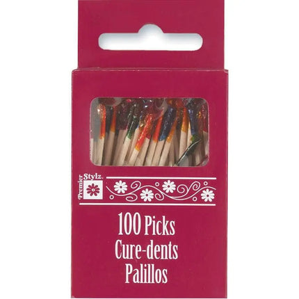 2.6" Frilly Cocktail Toothpicks (100ct) Party Expo