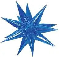 26" Star-Burst Mylar Balloon - Blue Party Expo