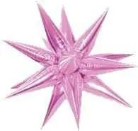 26" Star-Burst Mylar Balloon - Pink Party Expo
