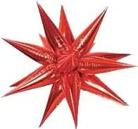 26" Star-Burst Mylar Balloon - Red Party Expo