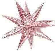 26" Star-Burst Mylar Balloon - Rose Gold Party Expo