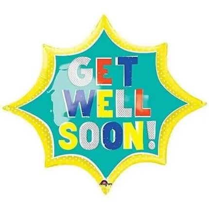 29" Get Well Soon Burst Mylar Balloon #34 Party Expo