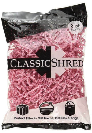 2oz Paper Shred - Pink - Party Expo