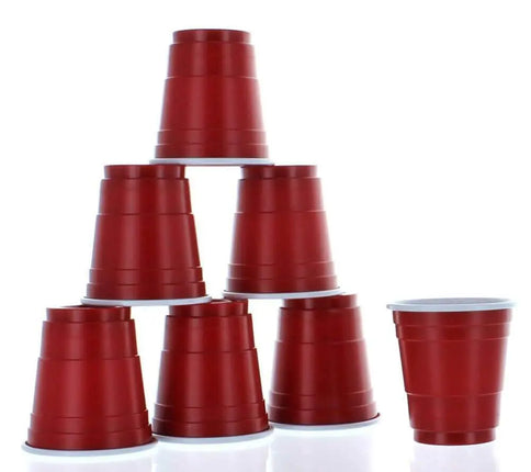 2oz Red Mini Party Cup Shot Glasses (20ct) - Party Expo