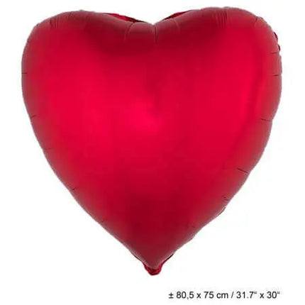 32" Red Heart Mylar Balloon Party Expo
