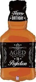 34" Aged To Perfection Whiskey Mylar Balloon - SS45 Party Expo