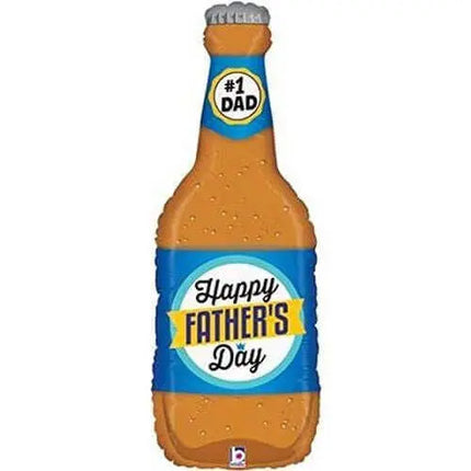 34" Father's Day Beer Mylar Balloon - F6 Party Expo