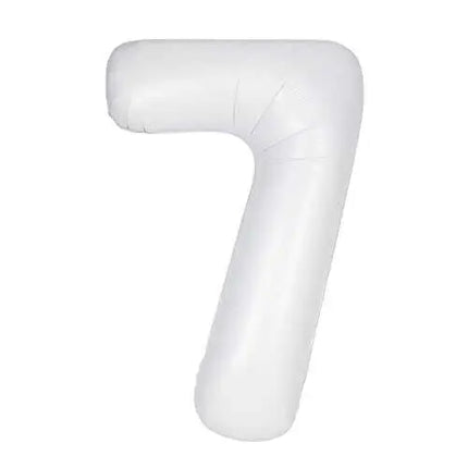 34" Number '7' Mylar Balloon - White Party Expo