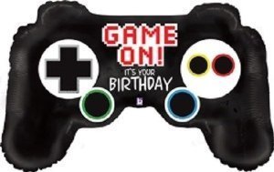 36" Game Controller Birthday Mylar Balloon - SS22 - SKU:64572 - UPC:030625350204 - Party Expo